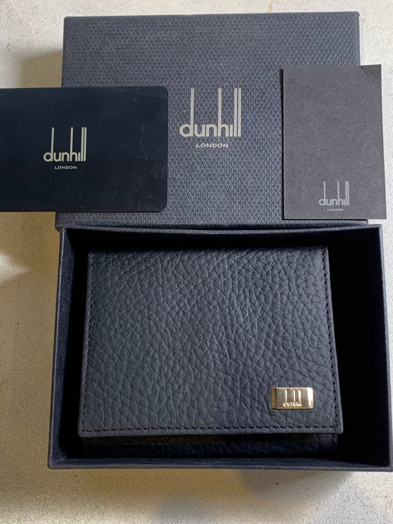 【新品未使用】dunhill ブラック ケース dunhill（ダンヒル） 名刺入れ メンズ BELGRAVE レザー カードケース