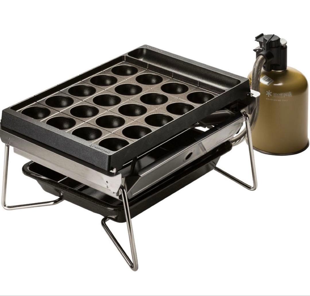 本日限定価格！スノーピーク GS-355 雪峰苑 たこ焼きプレート付 Amazon.co.jp: スノーピーク(snow peak) 雪峰苑 たこ焼きプレート CS