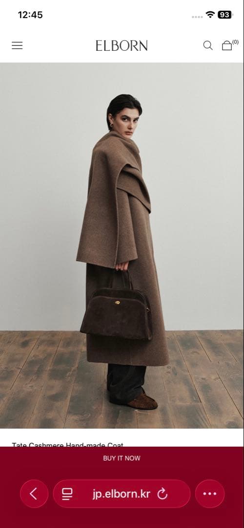 ELBORN Tate Cashmere HandMade Coat34 - メルカリ