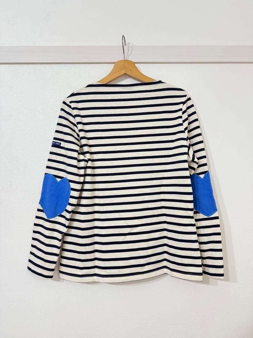 SAINT JAMES ボーダー ハート カットソー SAINT JAMES セントジェームス OUESSANT ウエッソン 長袖 ボーダー