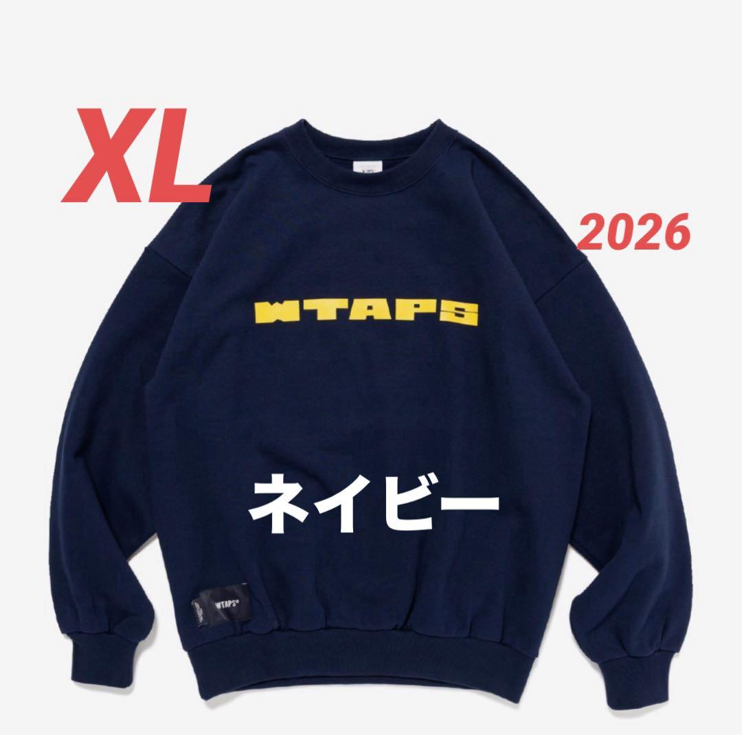 WTAPS Brick Sweater Cotton ネイビー　新品 XLサイズ WTAPS】 BRICK / SWEATER / COTTON PAVILION / HOODIE / COTTON 2025年