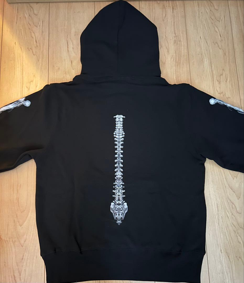 完売品】noremid ノーリミッド ボーンフーディー/パーカー ブラック S