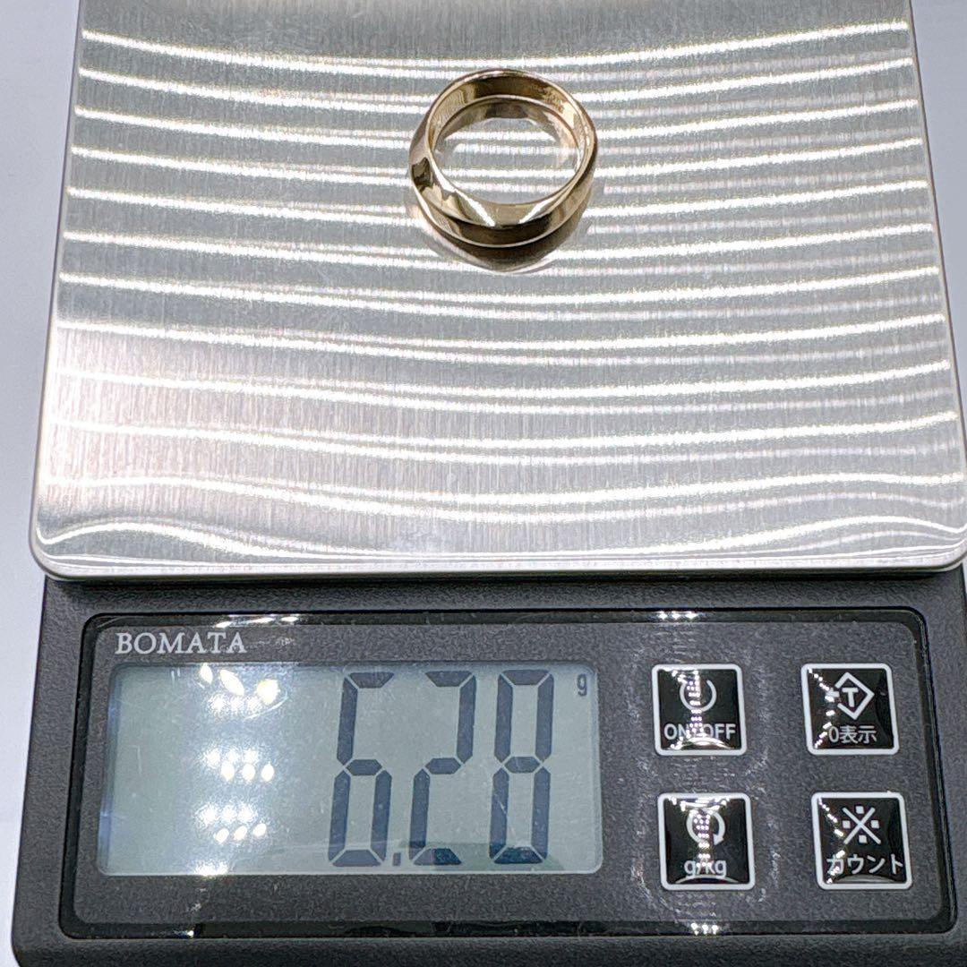 美品 オールドティファニー ナイフエッジ リング 13号 6.28g k18