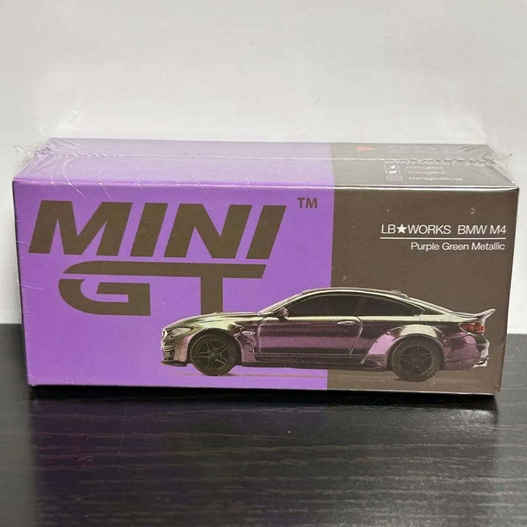mini gt 228 lbワークス bmw m4 パープルグリーンメタリック快適