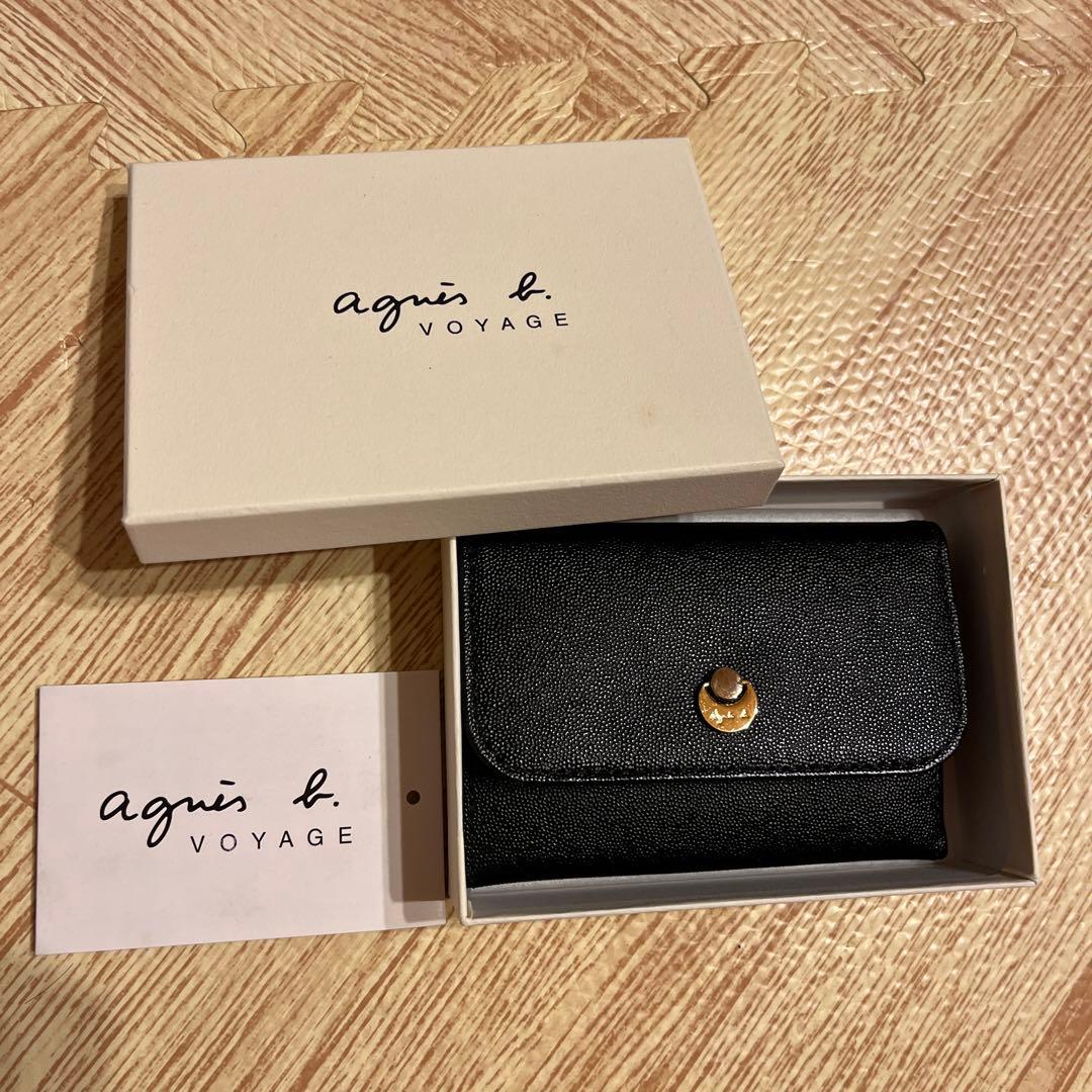 【新品未使用】アニエスベーagnes b./名刺入れ/レザーカードケース agnes b.（アニエスベー） 名刺入れ レザーカードケース”Petit b