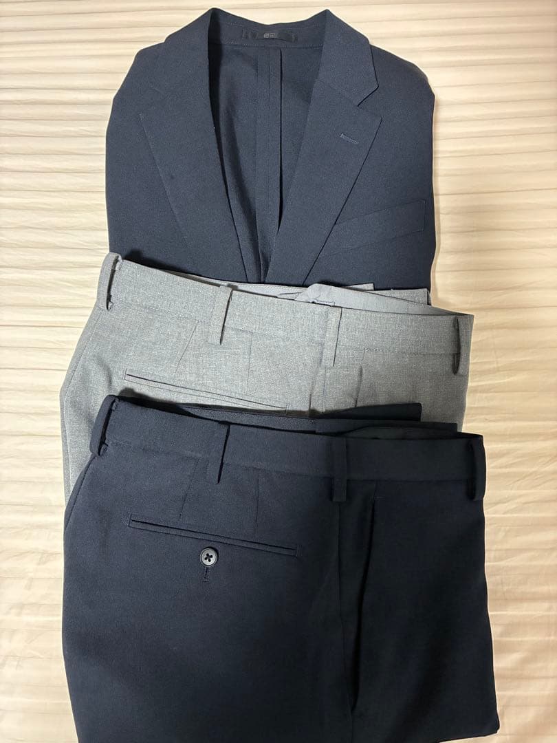 美品 感動ジャケット・感動パンツ2本・ファインクロスシャツ6枚セット