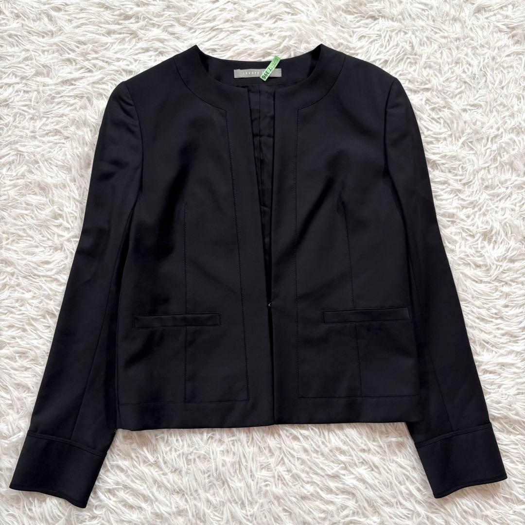 セオリーリュクス セットアップスーツ ノーカラー 38 エグゼクティブ