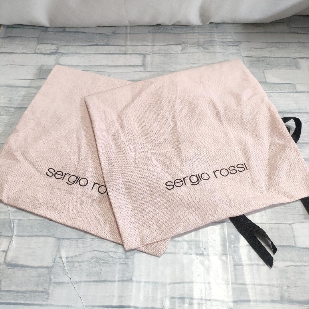 保存袋付き美品✨セルジオロッシ スウェードパンプス スリッパ ピンク