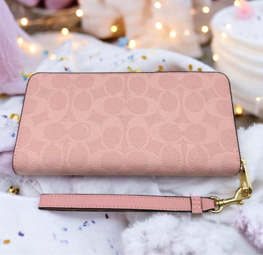 《新品》COACH 長財布ピンク《新品》
