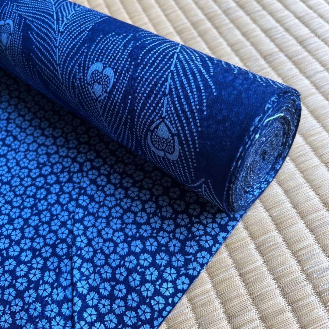 竺仙 浴衣 反物 籠染め 両面染め - メルカリ