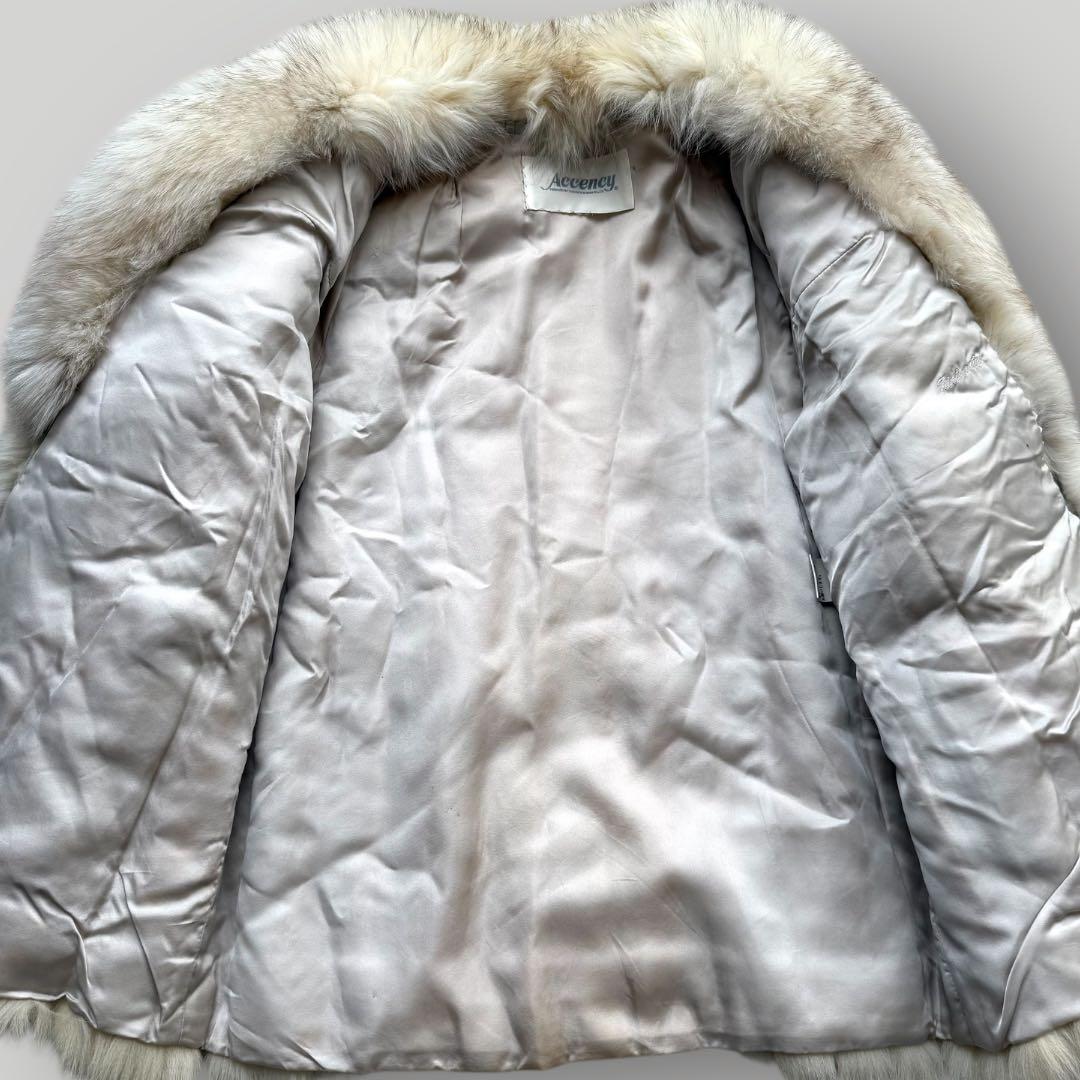 本毛皮☆ブルーフォックス FOX ファーコート ふわふわ◎ 11号 - メルカリ