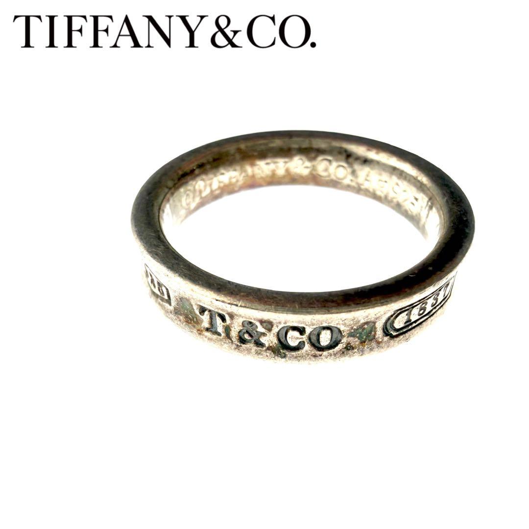 TIFFANY&Co. ナローリング シルバー925 ロゴ刻印 ヴィンテージ - メルカリ