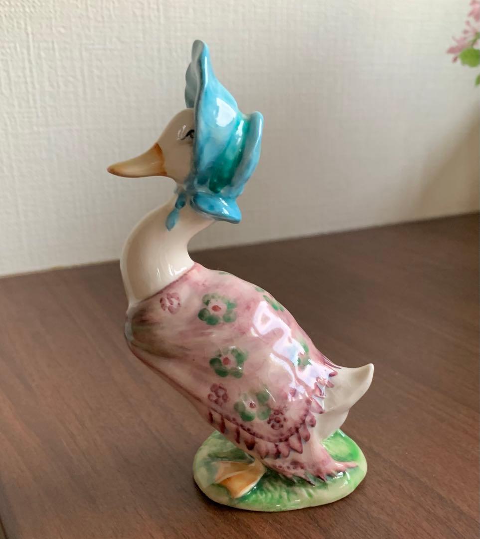 ピーターラビット ジマイマときつねの紳士 フィギュリン BP-2ゴールド