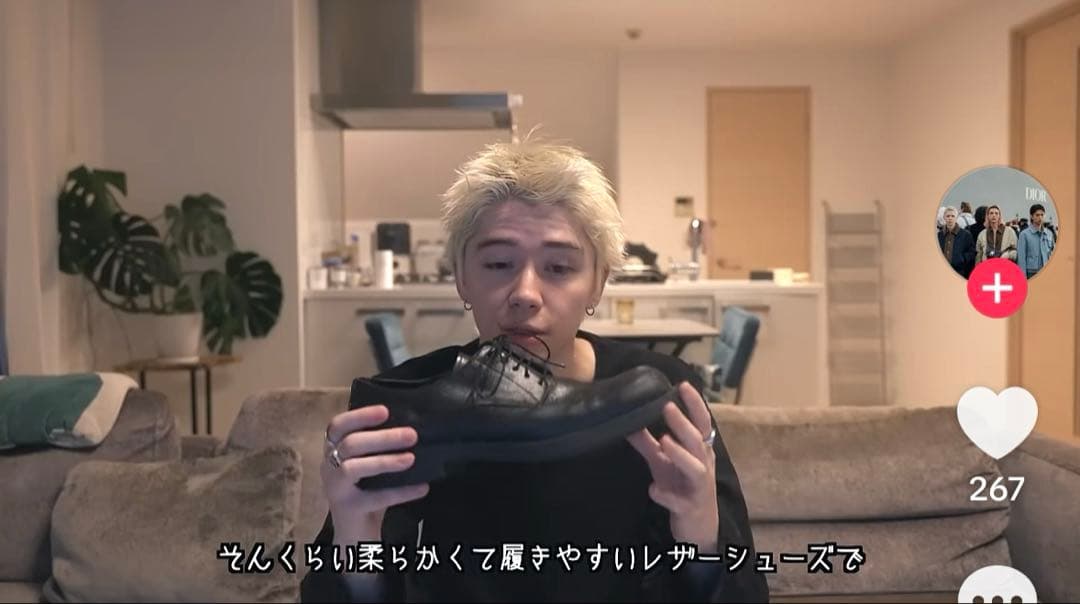 CAMPERLAB カンペールラボ ダービー レザーシューズ ours ローズ着