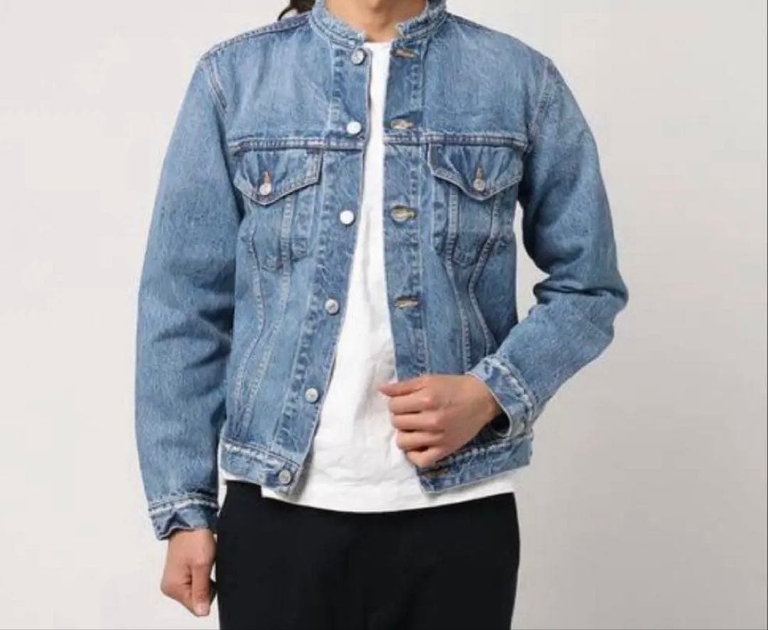 orSlow〈別注〉ノーカラーデニムジャケット - メルカリ