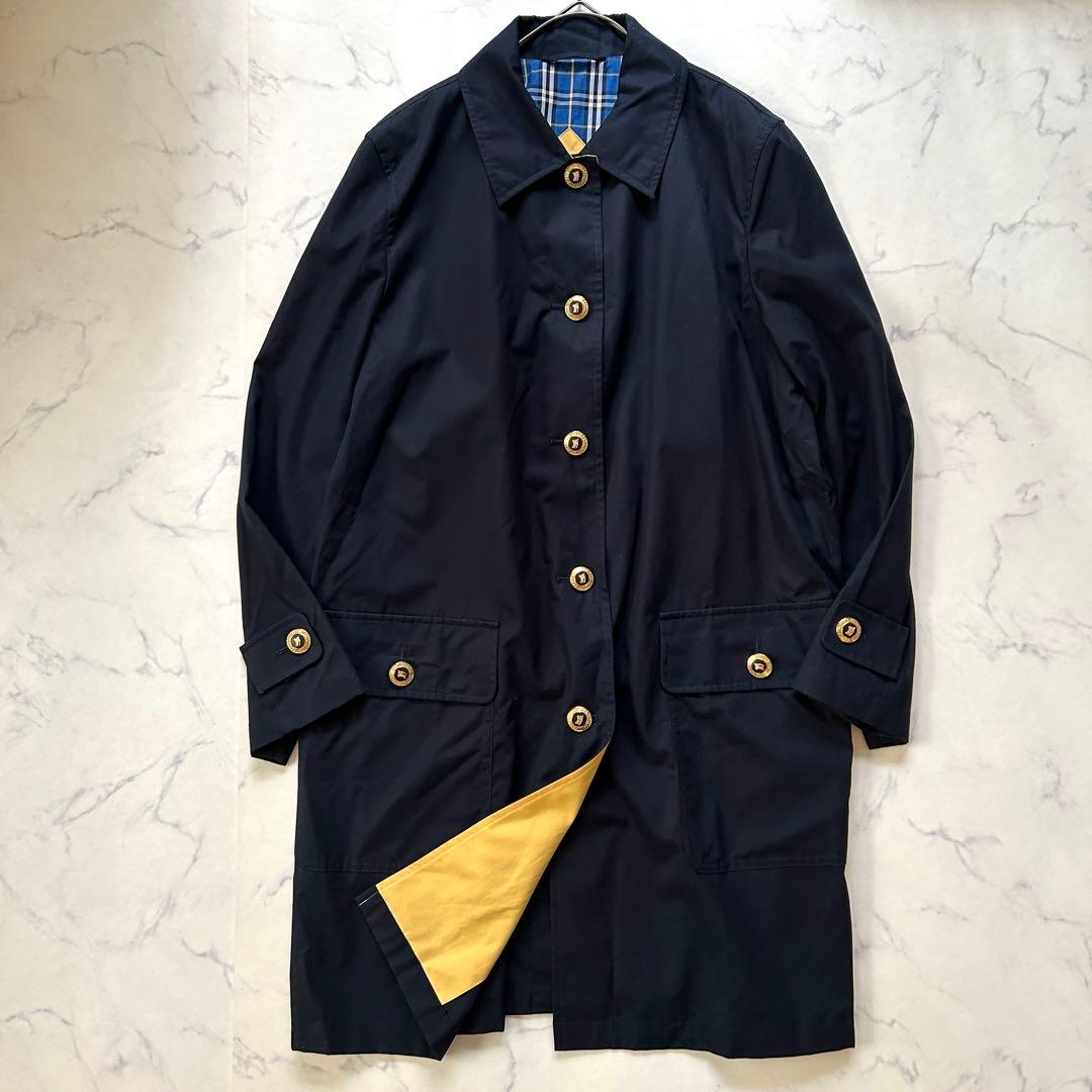 バーバリー コート 金ボタン 40 ヴィンテージ ネイビー 楽天市場】80年代 イングランド製 Burberrys バーバリーズ バルマ