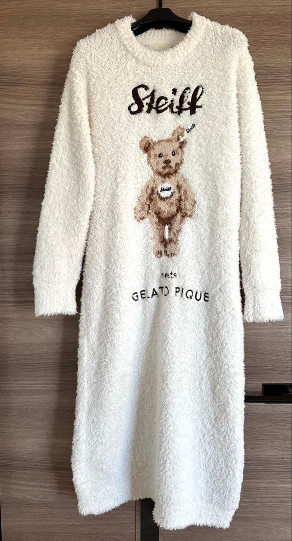 ジェラートピケ 2024 シュタイフ コラボ ワンピース ホワイト