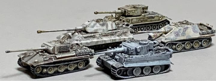 ドイツ主要戦車 冬季迷彩塗装 WTM 5両 - メルカリ