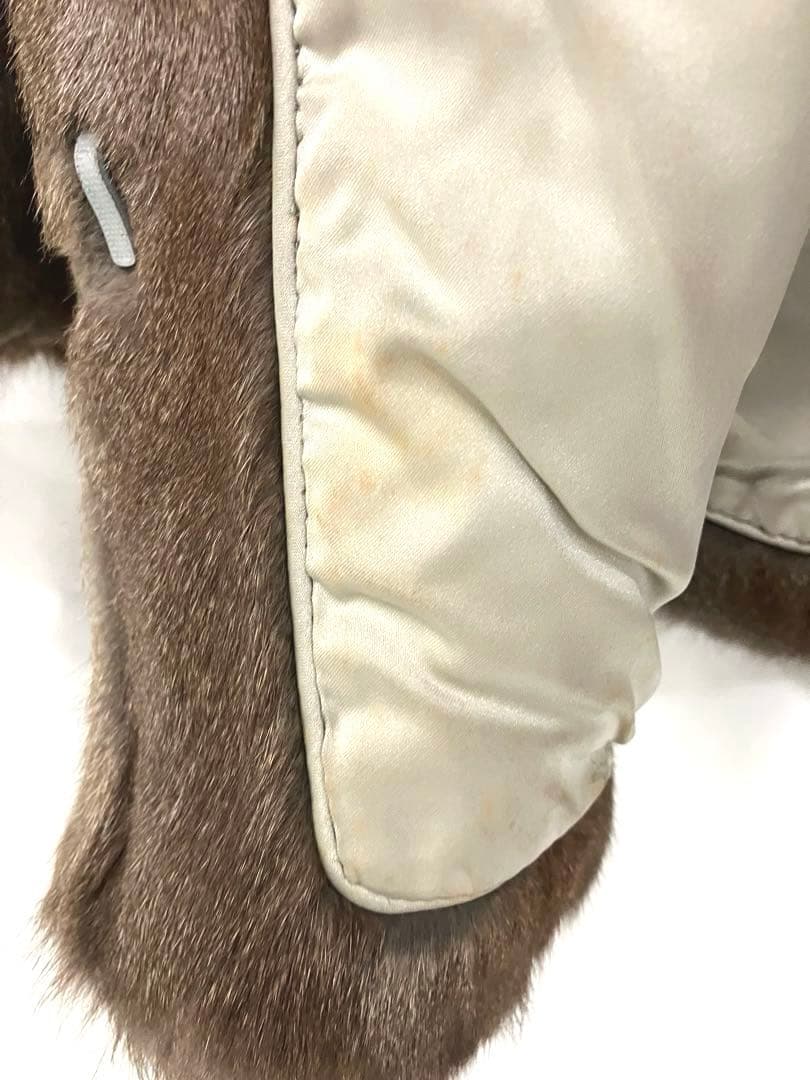 孔雀PEACOCK FEATHER 毛皮コート ミンク ブラウン ファーコート - メルカリ