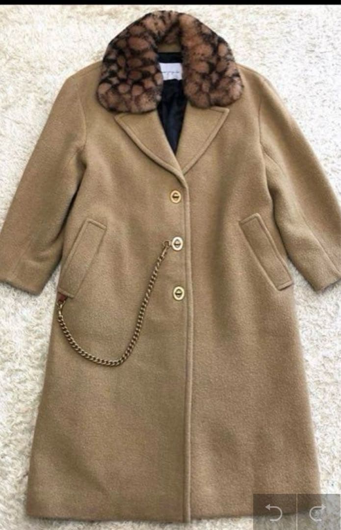 コーチ ジェニファーロペス　コラボ　チェスターコート　ベージュ　S コーチ ジェニファーロペス コラボ チェスターコート ベージュ S