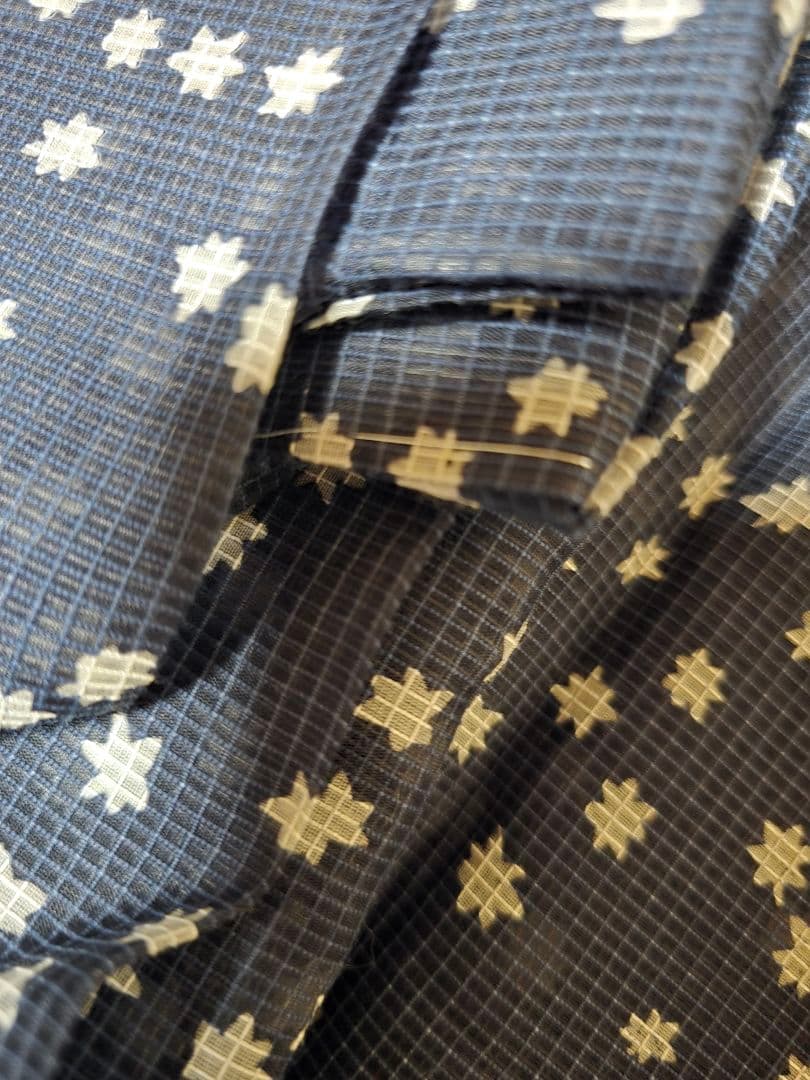 レア中のレア、日本橋竺仙 絹紅梅最高級浴衣 貴重な絵羽柄