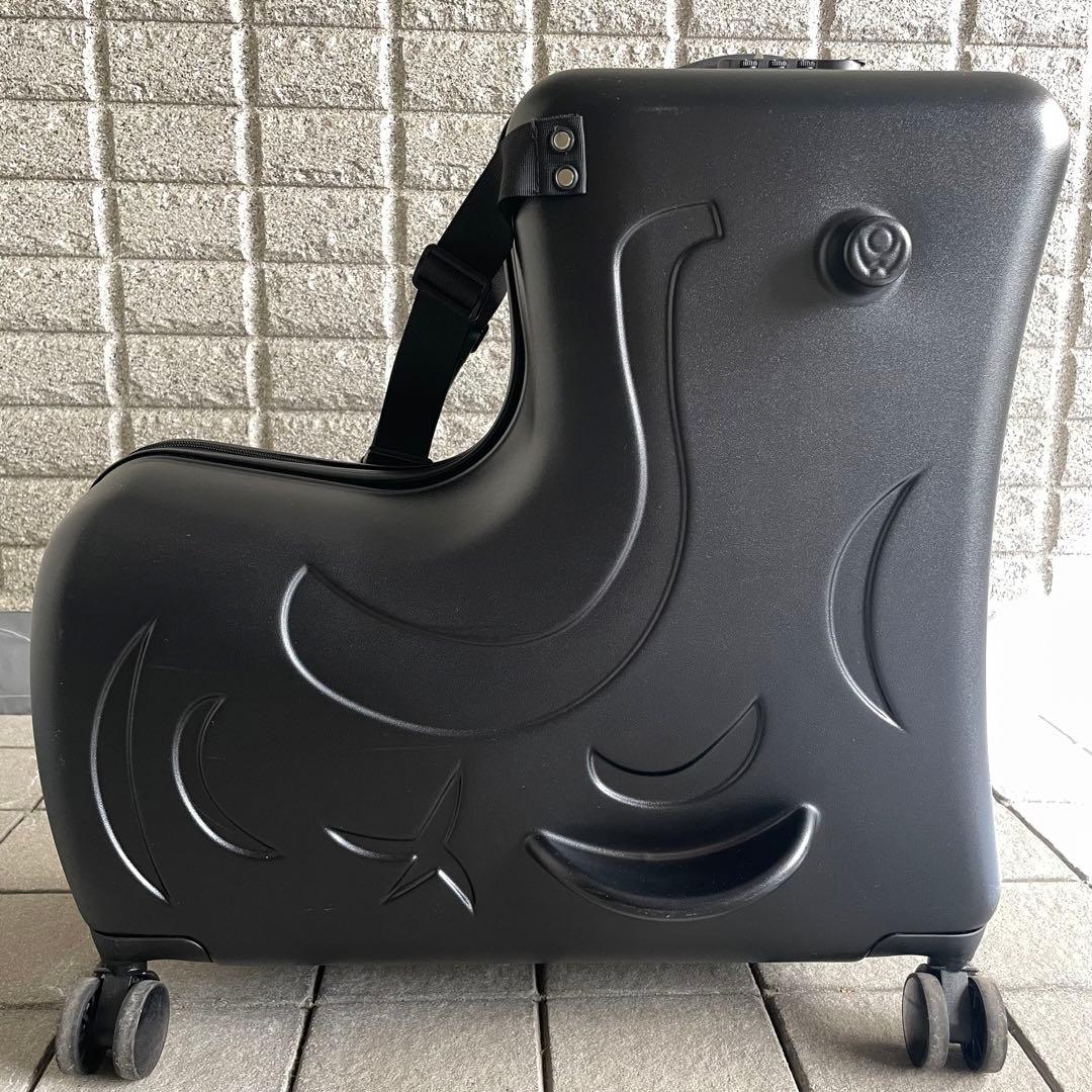 キッズトラベル　キャリーケース　Mサイズ　ブラック レンタル] [5-8泊向けサイズ]キッズトラベルキャリー クラシックM 65L