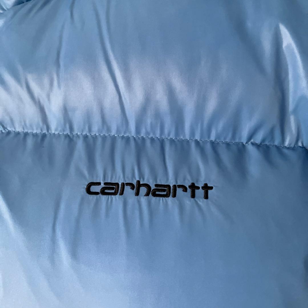 カーハート carhartt Mサイズ ライトブルーダウン メンズ - メルカリ