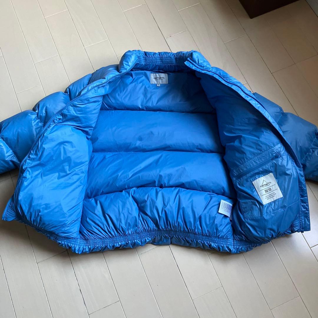 カーハート carhartt Mサイズ ライトブルーダウン メンズ - メルカリ