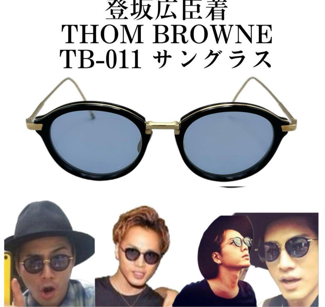THOM BROWNEトムブラウン TB-011-A-BLK-GLD-49 - メルカリ