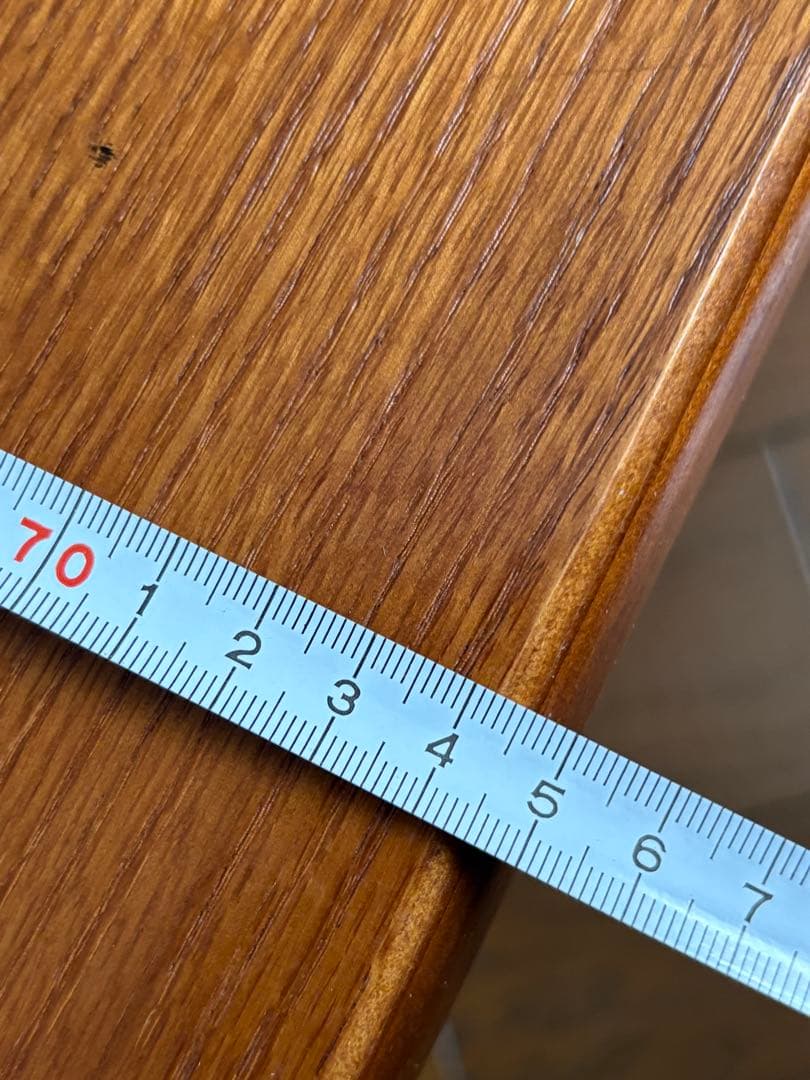 木目調座卓 約74cm x 120cm