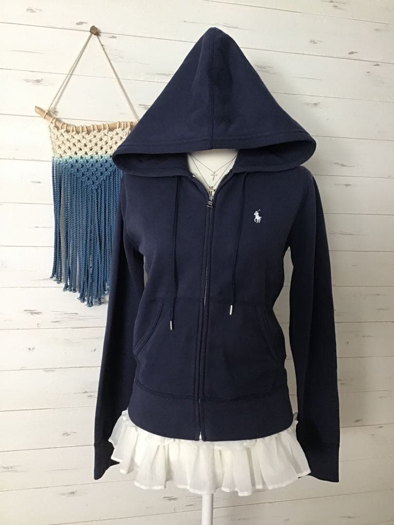 ☆ポロラルフローレン☆Y2K ポニー パーカー ネイビー - メルカリ