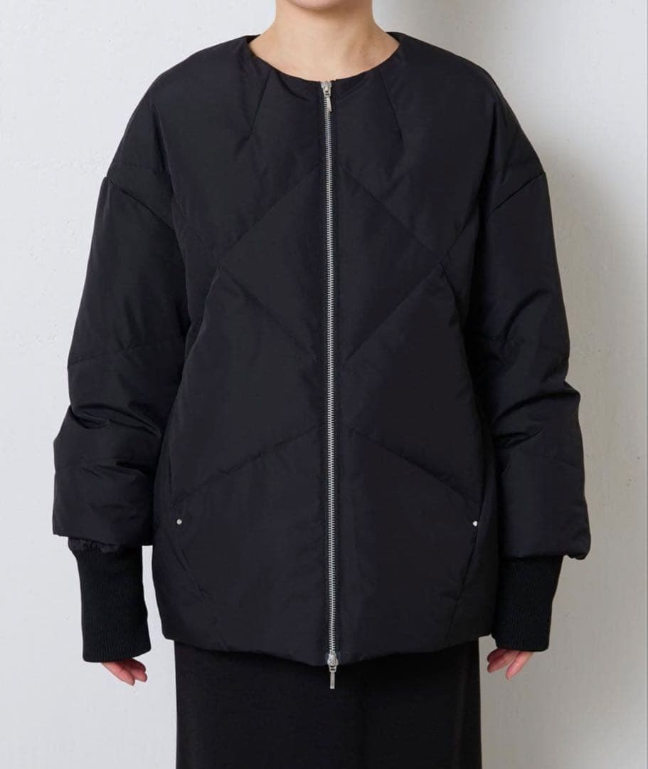 美品】COLLAGE GALLARDAGALANTE ノーカラーダウンコート - メルカリ