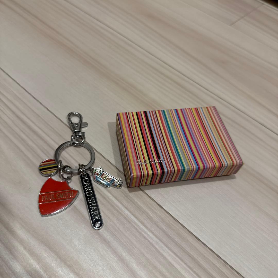 ポールスミス　キーホルダー クロップドロゴ キーリング（サックスブルー） ｜ポール・スミス
