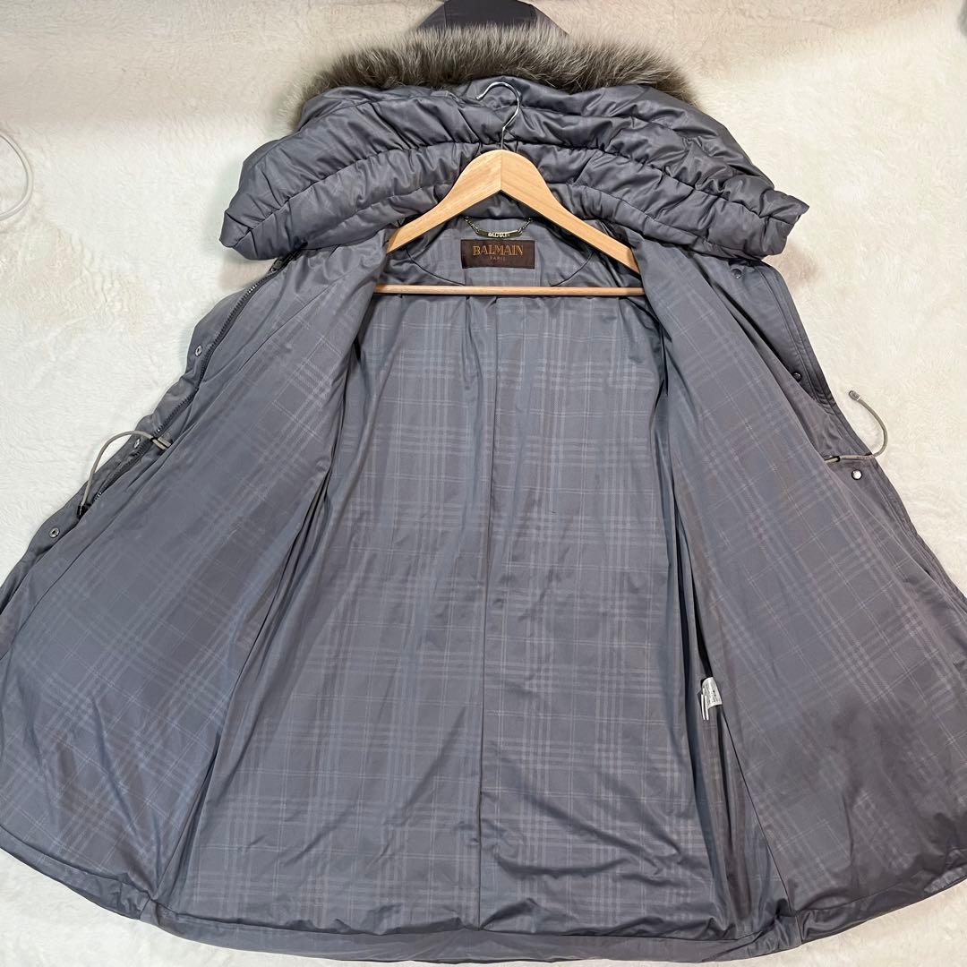 極美品】BALMAIN PARIS ロングダウンコート L フォックスファー - メルカリ