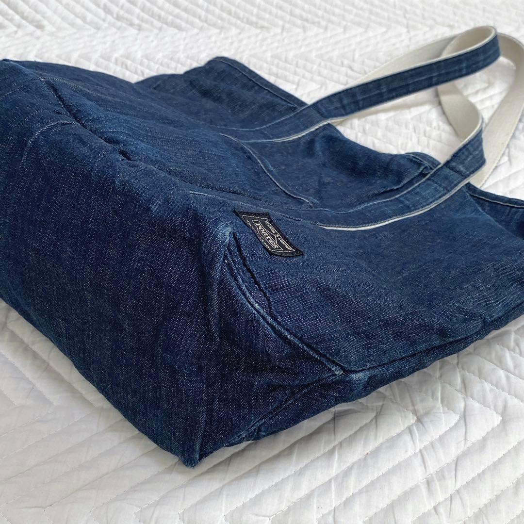 こ*う様 【希少】PORTER×CANTON コラボ インディゴデニム トートバ