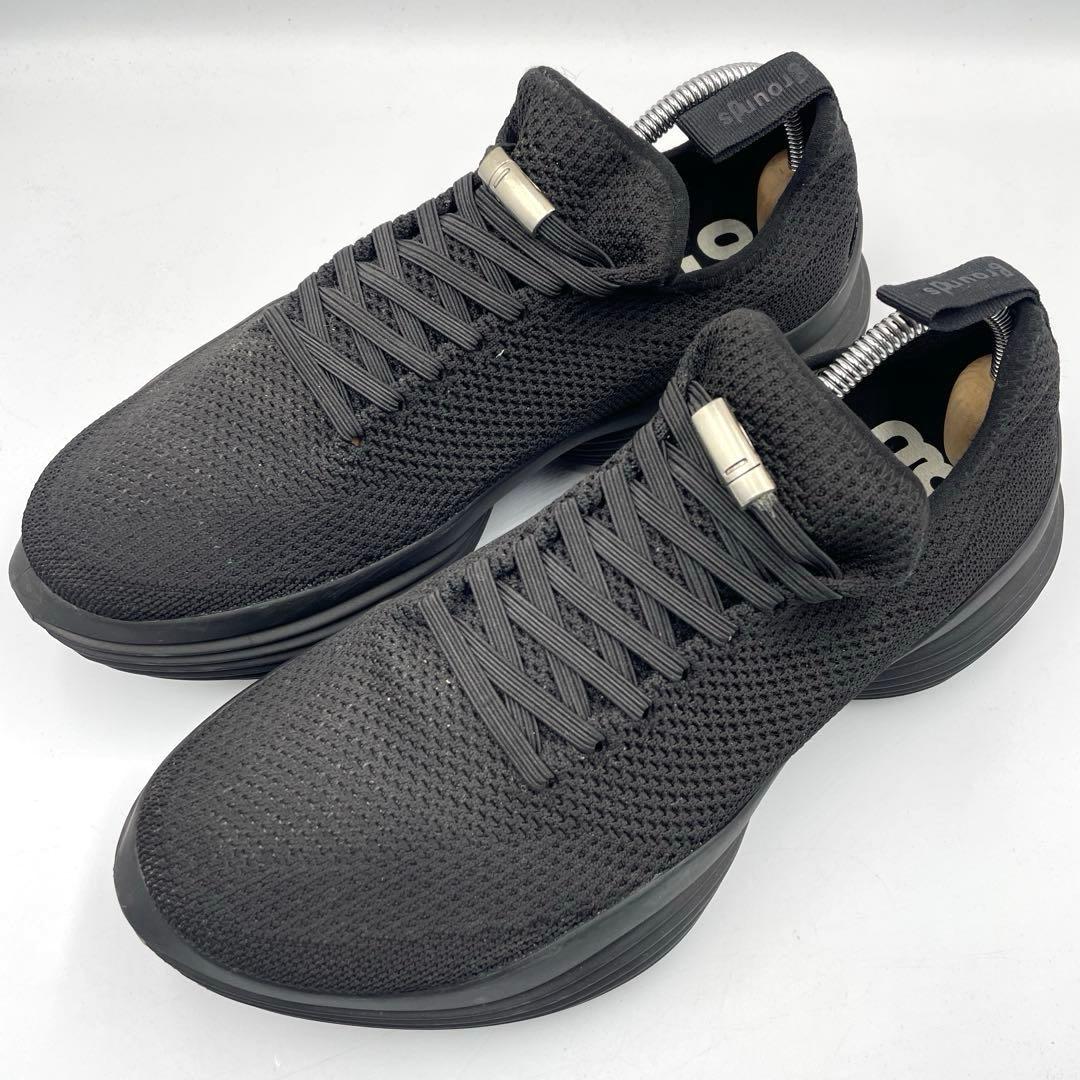 良品✨グラウンズ　インターステラ　厚底　スニーカー　27cm メンズ グラウンズ grounds INTERSTELLAR BREED BLACK 27.5cm インター