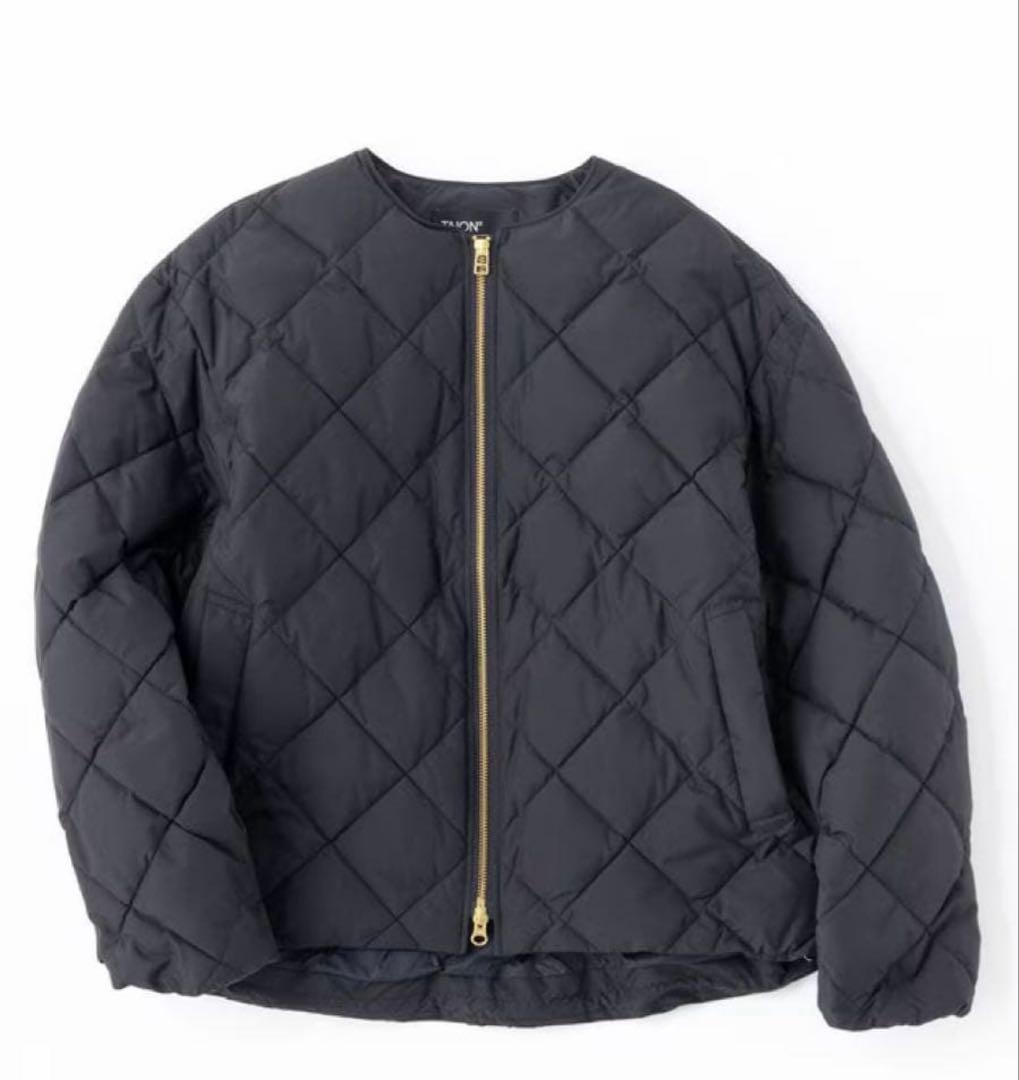 TAION×UNFILO キルティングダウンショート丈ブルゾン 【濃紺】S UNFILO 【TAION×UNFILO】キルティングダウン ショート丈ブルゾン