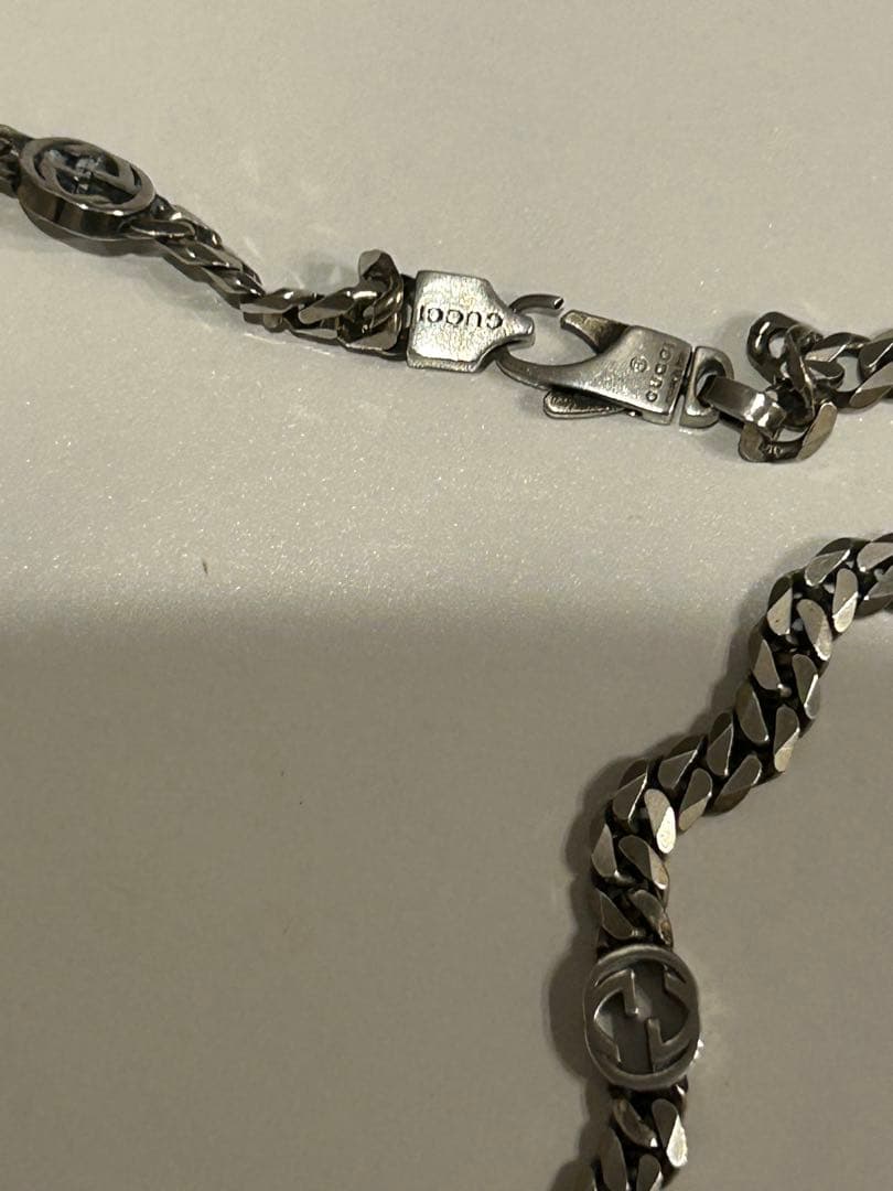 星野源様専用】GUCCI インターロッキングG スリムネックレス