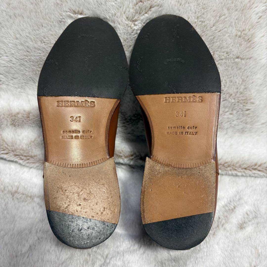 L*i様 エルメス サイドゴアブーツ チェルシーブーツ 22cm キャメル