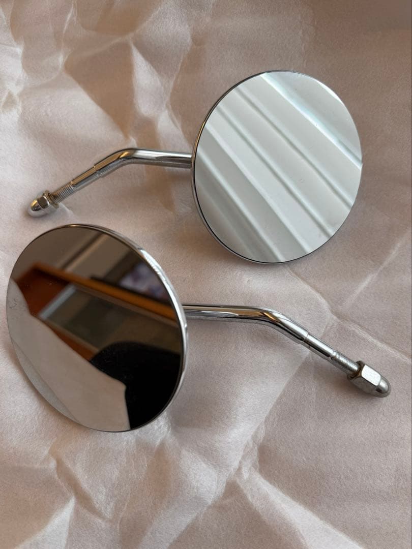 ハーレーダビッドソン　純正　サークル型バックミラー Hurley（ハーレー） ハーレーバックミラー純正タイプ左右セット/車検