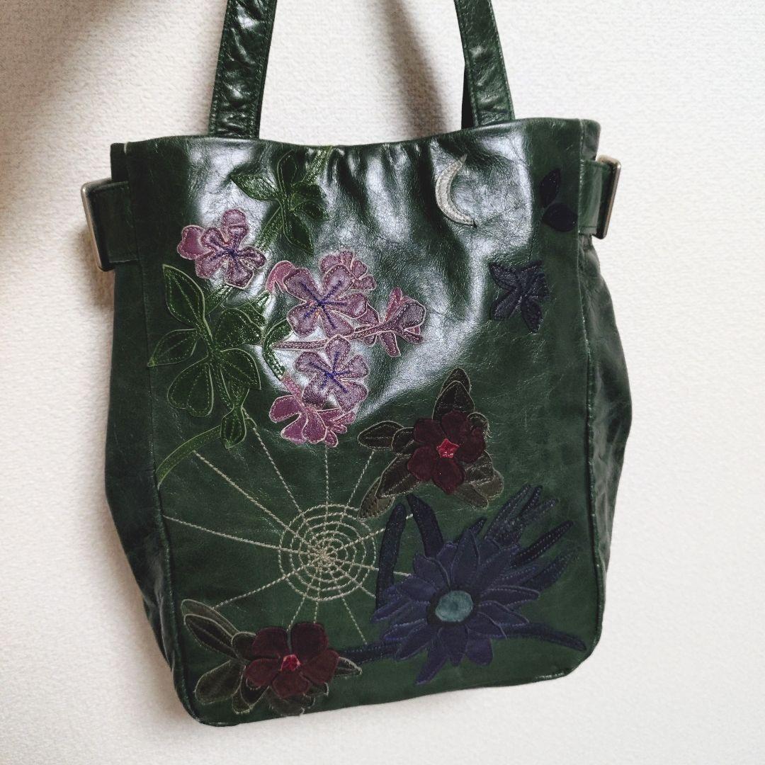 美品 Susannah Hunter 蜘蛛の巣 レザー トートバッグ ベルト - メルカリ