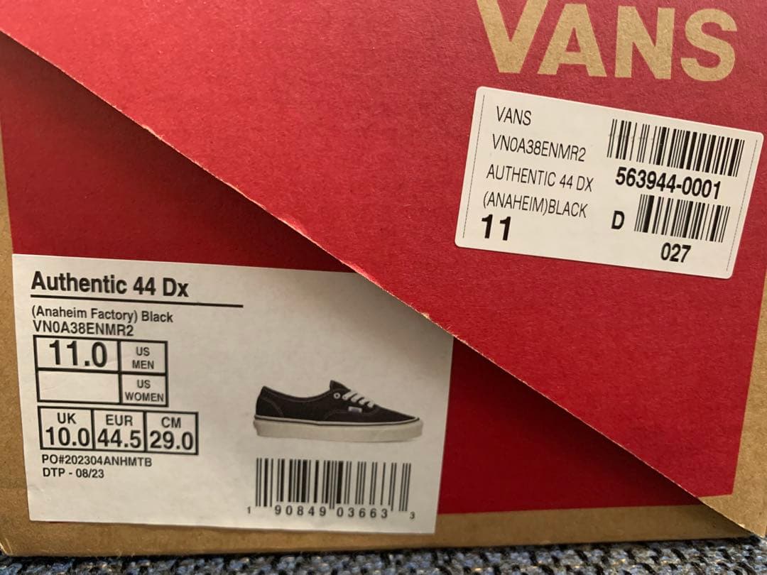 靴 Vans Authentic 44 DX Anaheim \"Black\"