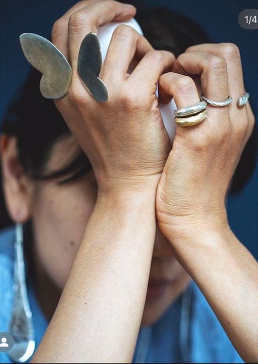 8uede Rama Ring/ L gold - メルカリ