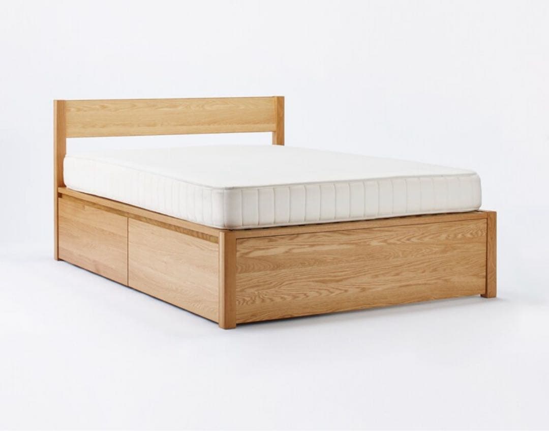 チョコミント様用: 【無印良品】木製ベッドフレーム　オーク材　セミダブル収納4個 木製ベッド・オーク材・セミダブル | 無印良品