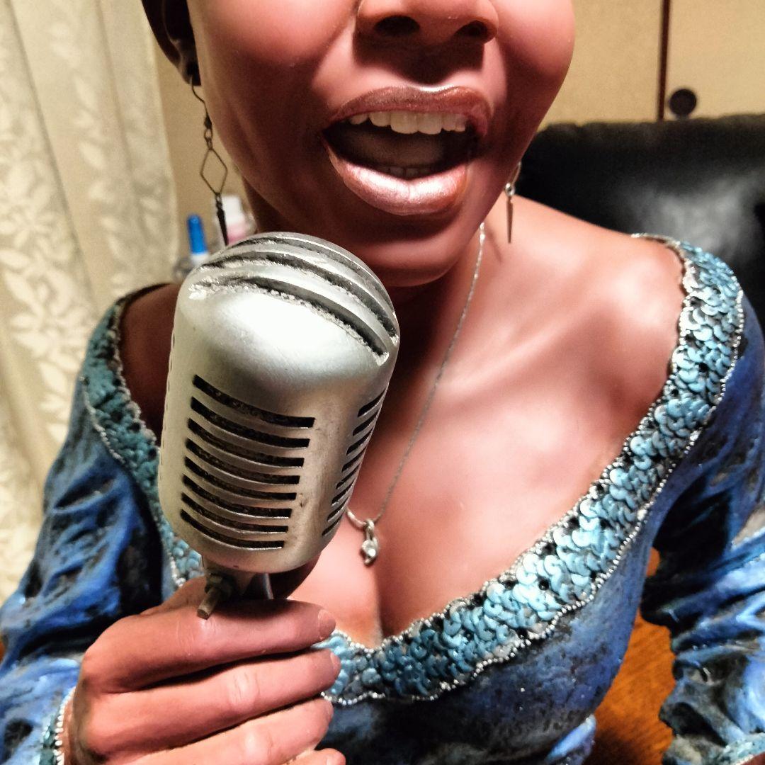 黒人女性ジャズシンガー　リアルフィギュア　レア　希少　素晴らしい　置物