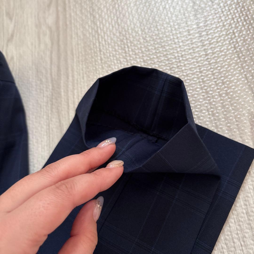 ワンダーファクトリー 140 男の子 スリーピース 5点 セットアップ紺