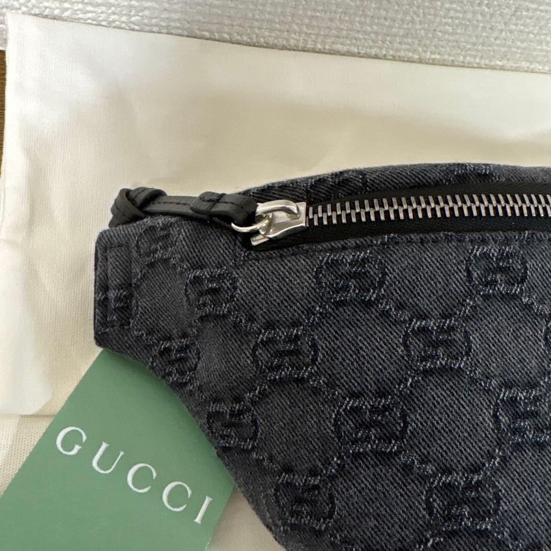 しじみ様♪⚠️《未使用》GUCCI／〔チルドレンズ〕GGデニム ベルトバッグ