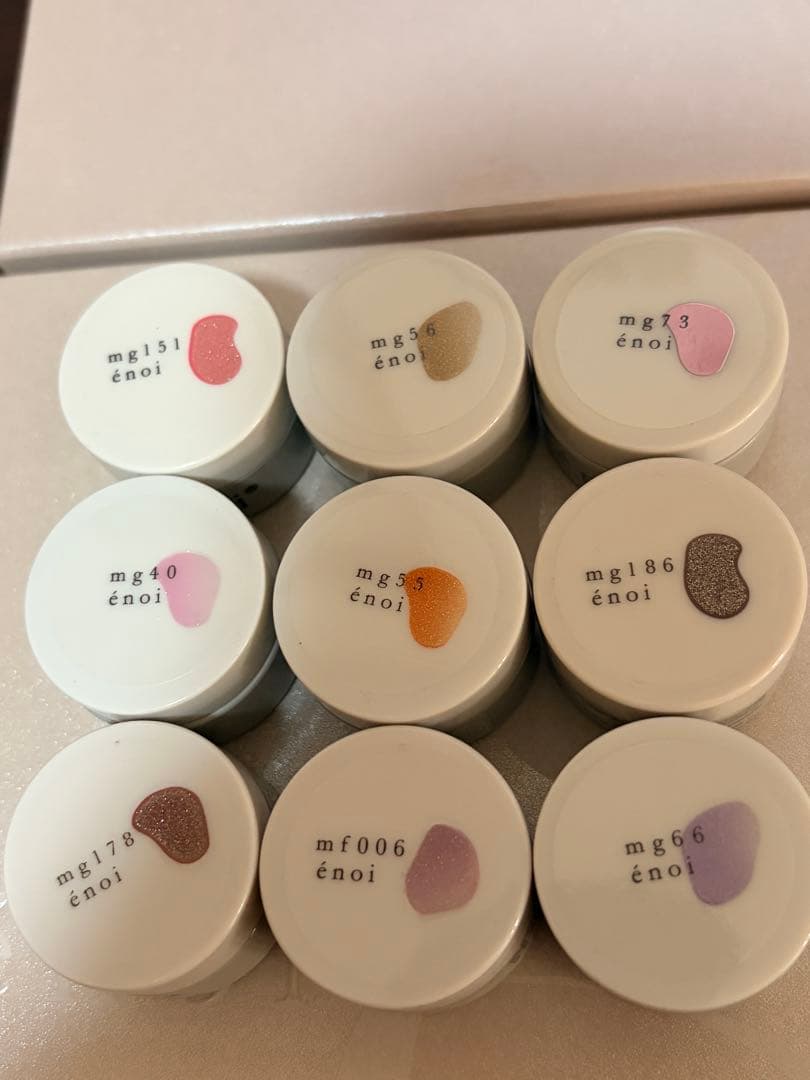 énoi カラージェル 9色セット ポーチ付き irogel（イロジェル） [ネコポス送料無料]全色セット 超微粒子4