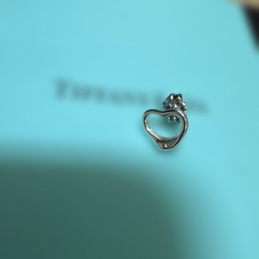 Tiffany & Co. シルバーオープンハート型ピアス 片耳用 - メルカリ