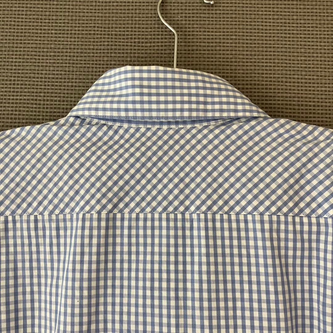 美品 バーバリーブルーレーベル ボウタイブラウス 脱着可 ギンガム